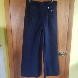 ⭐️Vintage U.S Vietnam. Navy  Blue Wool Uniform Garment Trousers 1969 30R